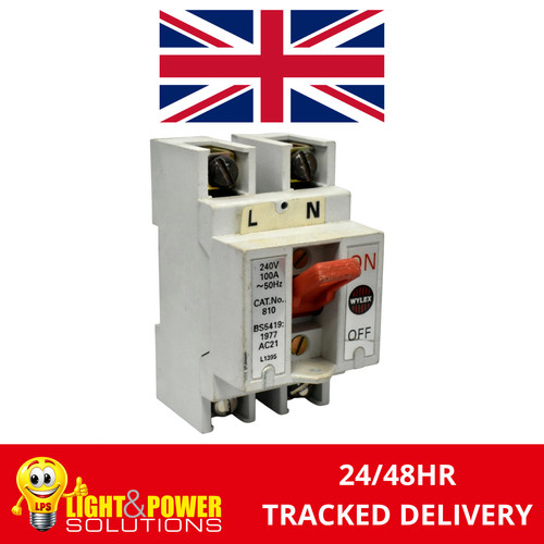 Wylex 100a double - pole, main