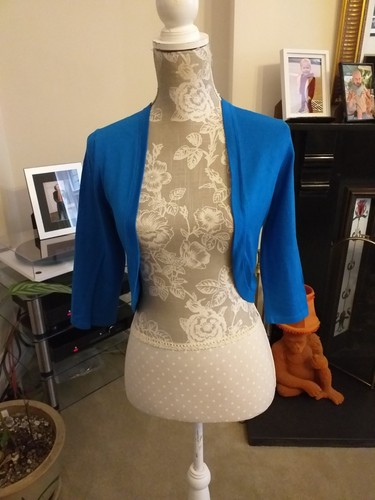 Hobbs blue knit - blue, bolero/shrug