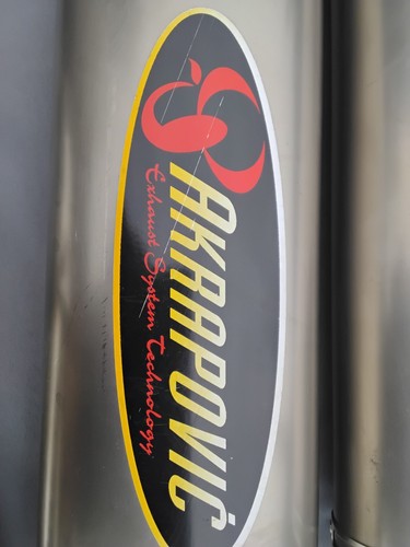 Blue flame motorcycle exhaust - blue,