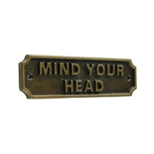 Antique Brass Wall Signs Cast