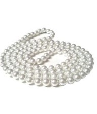 150cm   Gatsby Pearl Necklace Moll Flapper Beads 1920s Fancy Dress  Accessary