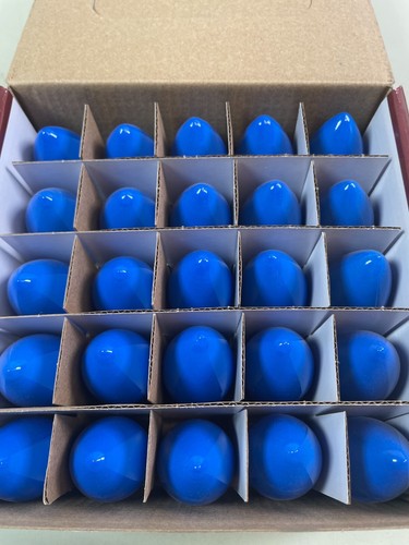 Box blue bulbs glass - 25,