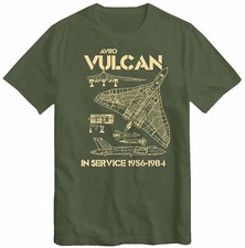 Avro Vulcan RAF T-Shirt Strategic Cold War Bomber Aircraft Tee Top T Shirt