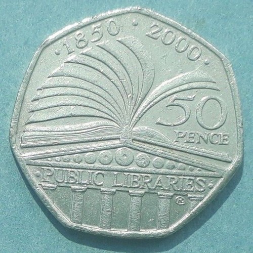 50p circulated coin 150th - 50p, coin.150th