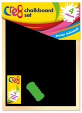 Kids Chalk Board A4 with 4 Chalks and Eraser Early Learning plus Many Other Uses