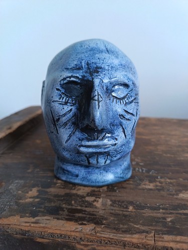 Grotesque head studio pottery - grotesque,