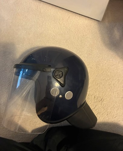 Public order riot - public, helmet