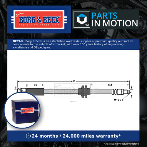 Brake hose fits abarth - hose, grande