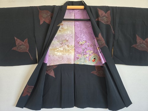 Vintage japanese silk haori - japanese,