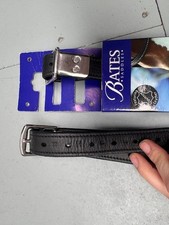 Black Bates stirrup leathers