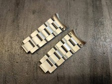 Oyster bracelet 20mm 4 links with curved end For Rolex GMT Watch / No Clasp