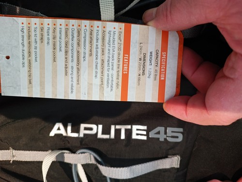 Vango f10 alplite 45 - f10,