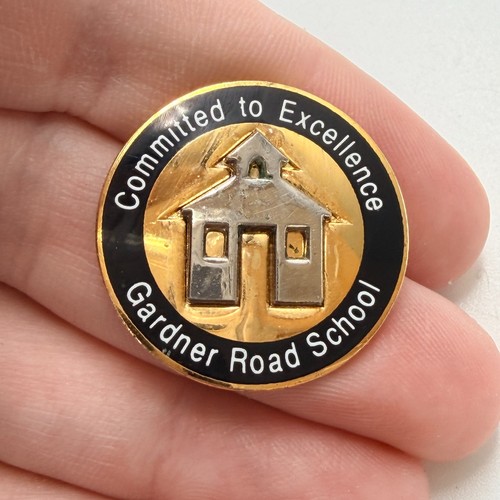 Gardner road school lapel - road,