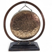Vintage Brass Table Gong on