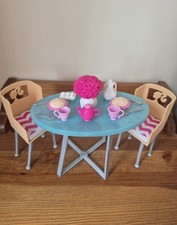 Barbie dining set with table - barbie,
