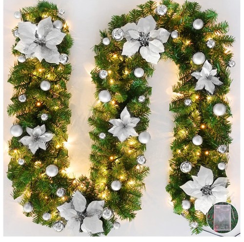 Christmas garland with - 2.7m/5m,