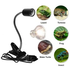 UVA+UVB Reptile Heat Basking Light Bulb Lamp Clip For Turtle Tortoise Lizard 50W