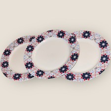 Denby Monsoon Bettie 3x Salad Dessert Plates 8.5” Unused New w/o Tags