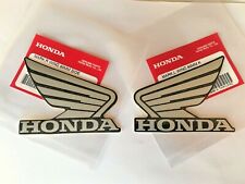 Honda GENUINE Wing Fuel Tank Decal Wings Sticker 80mm SILVER + BLACK *UK STOCK*