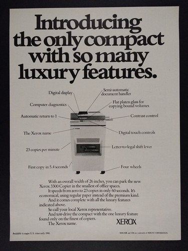 1980 xerox 3300 copier copying - copier,