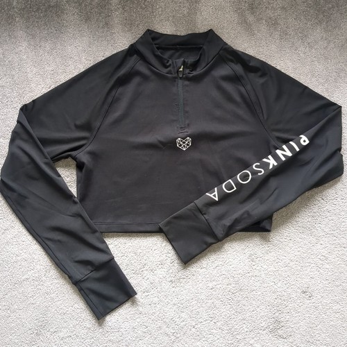 Pink soda black cropped sports - soda,