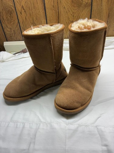 Suede tan womens size boots - suede,