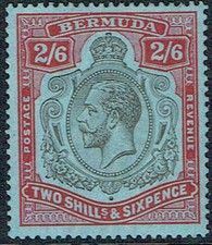 BERMUDA 1927 2/6 black and
