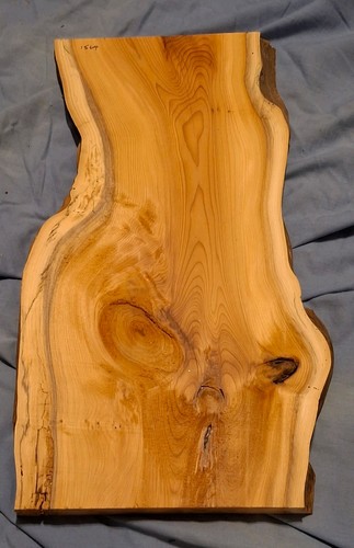 Rustic yew waney edge 24mm - rustic,