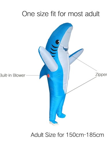 Shark inflatable costume adult - shark,