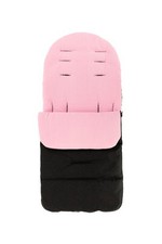 Footmuff Cosy Toes Fleece Lined Universal Fit for Prams Buggies & Strollers Pink