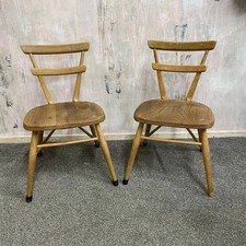 Pair Ercol Mid Century Red Dot