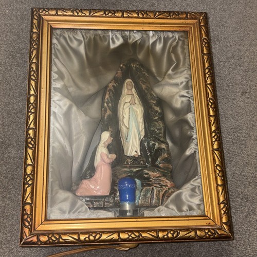 Vintage illuminated lourdes - illuminated,