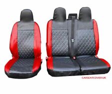 For PEUGEOT BOXER Heavy Duty Luxury DORCHESTER Leather Look Van Seat Covers 2+1