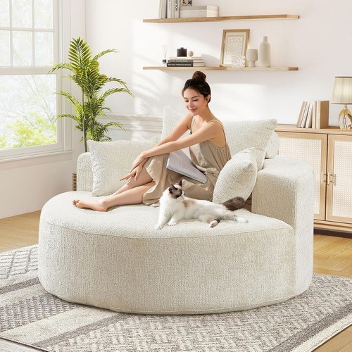Oversized barrel chair - 55",
