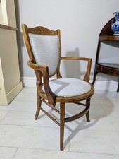 Marquetry oval seated armchair - oval,