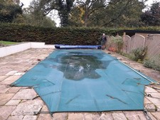 34ft x 15ft Quality Winter/Solar Covers (x2) For Swimming Pool + Tension Springs