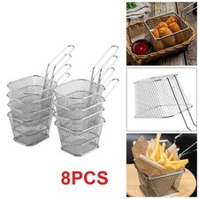 8pcs kitchen mini chip baskets - mini,