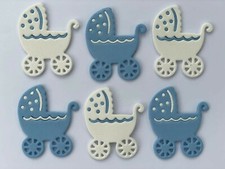 Baby Boy Prams Die Cut Shapes Card Toppers Embellishments Scrapbooking Crafts