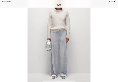 Silver velvet wide - m&s,