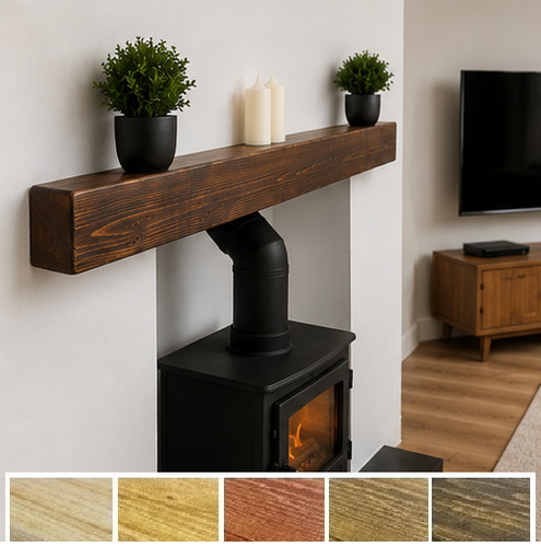 Wooden mantel shelf rustic - wooden,