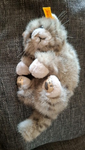 Steiff minka grey tabby kitten - steiff,