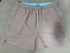 Mantaray Men's Quick Dry Plain Swim Shorts Grey Mesh Lined Trunks - Medium, M