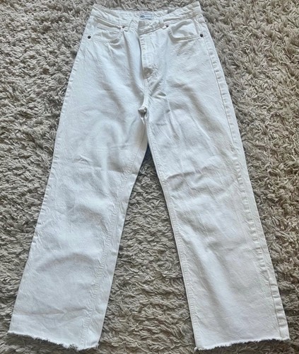 Zara white wide leg - white,