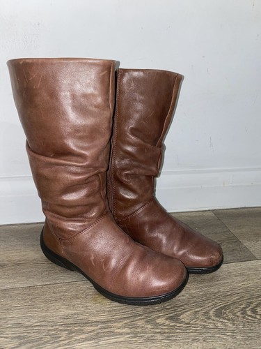 Hotter brown boots - brown,