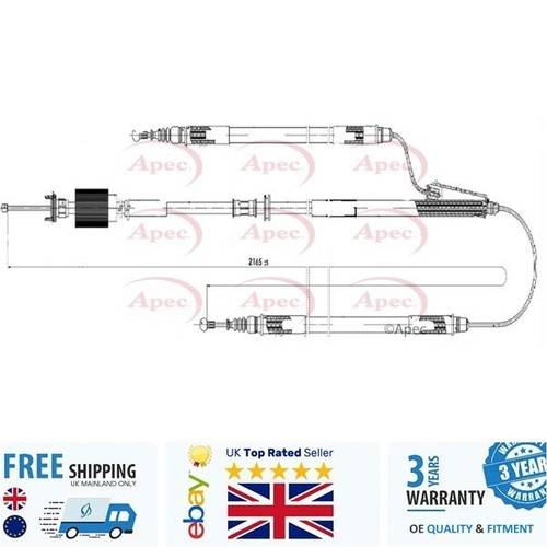 Handbrake cablecab1614 for - cablecab1614,