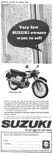 1966 advert suzuki - advert,