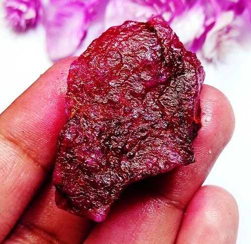 Natural red beryl rough - natural,