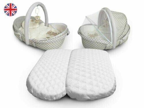 Quilted moses basket mattress - "quilted,