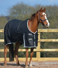 Turner Equestrian 100g Black 600d and 1200d Ripstop Horse Turnout Rugs 5'3"-7'0"