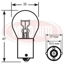 NEW 2  X 316 BULBS 6 VOLT 18